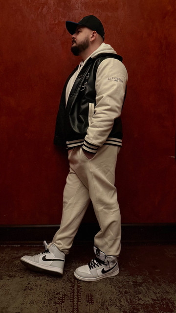 Modern Varsity Jacket Street Style: Urban Collegiate Outfit and Styling Ideas Photo Set