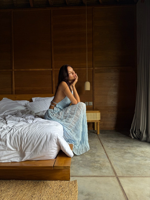 Serene Light Blue Resort Wear: Tropical Villa Styling Reference Set