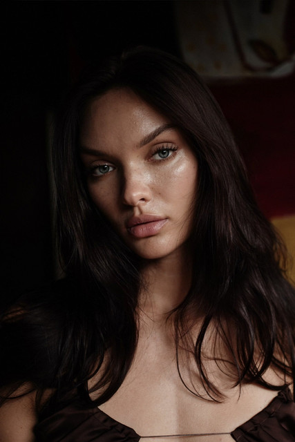 Dark Brown Glamour: Sheer & Satin Styles in a Moody Editorial Photoshoot References