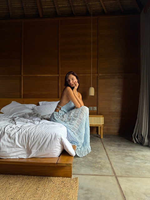 Serene Light Blue Resort Wear: Tropical Villa Styling Reference Set