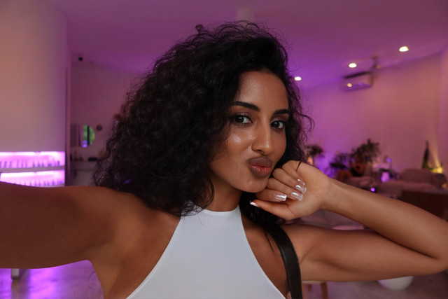 Vibrant Purple Lounge Halter Top Styling Reference Photo Set