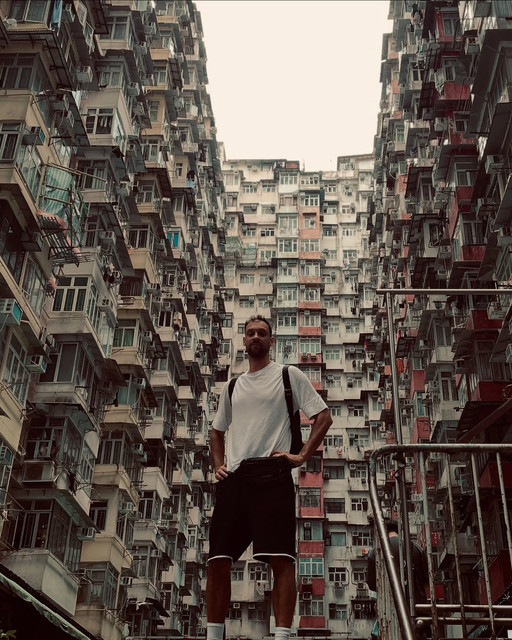 Cityscape Explorer Lookbook-Style Set: Modern Streetwear & Urban Architecture