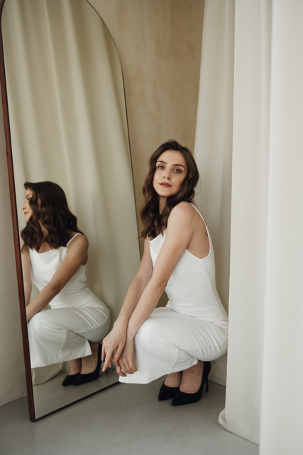 Chic White Jumpsuit Editorial: Modern Minimalist Styling Ideas Lookbook-Style Set