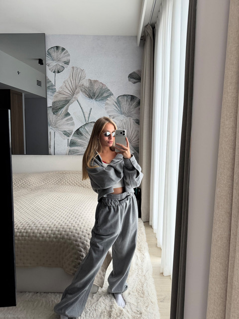 Modern Grey Loungewear Editorial Photoshoot Pack: Chic Casual Comfort