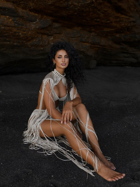 Exotic Macrame & Fringe Swimwear Editorial Photoshoot Pack: Volcanic Coast