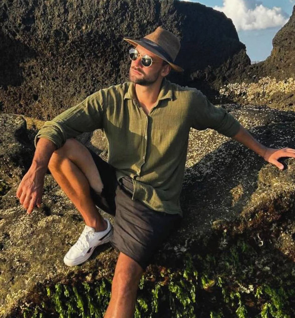Men's Coastal Linen Style Outfit and Styling Ideas: Golden Hour Resort Look