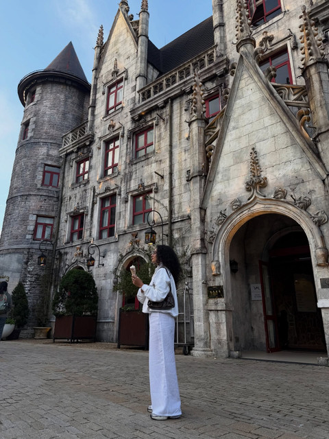 Gothic Grandeur & Resort Style: White Outfit Editorial Photoshoot Pack