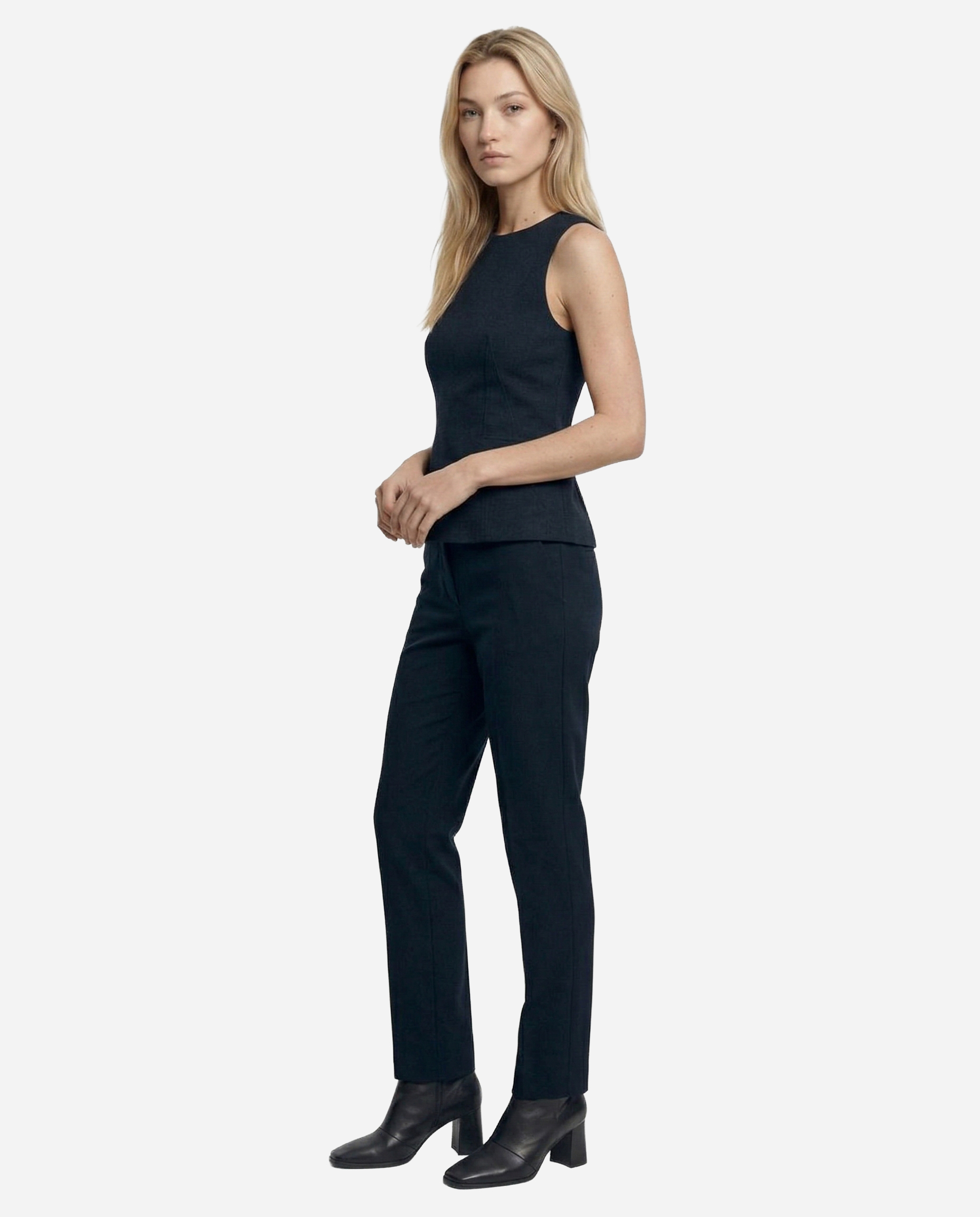 Elegant Profile Turn pose preview — Apiway White Studio