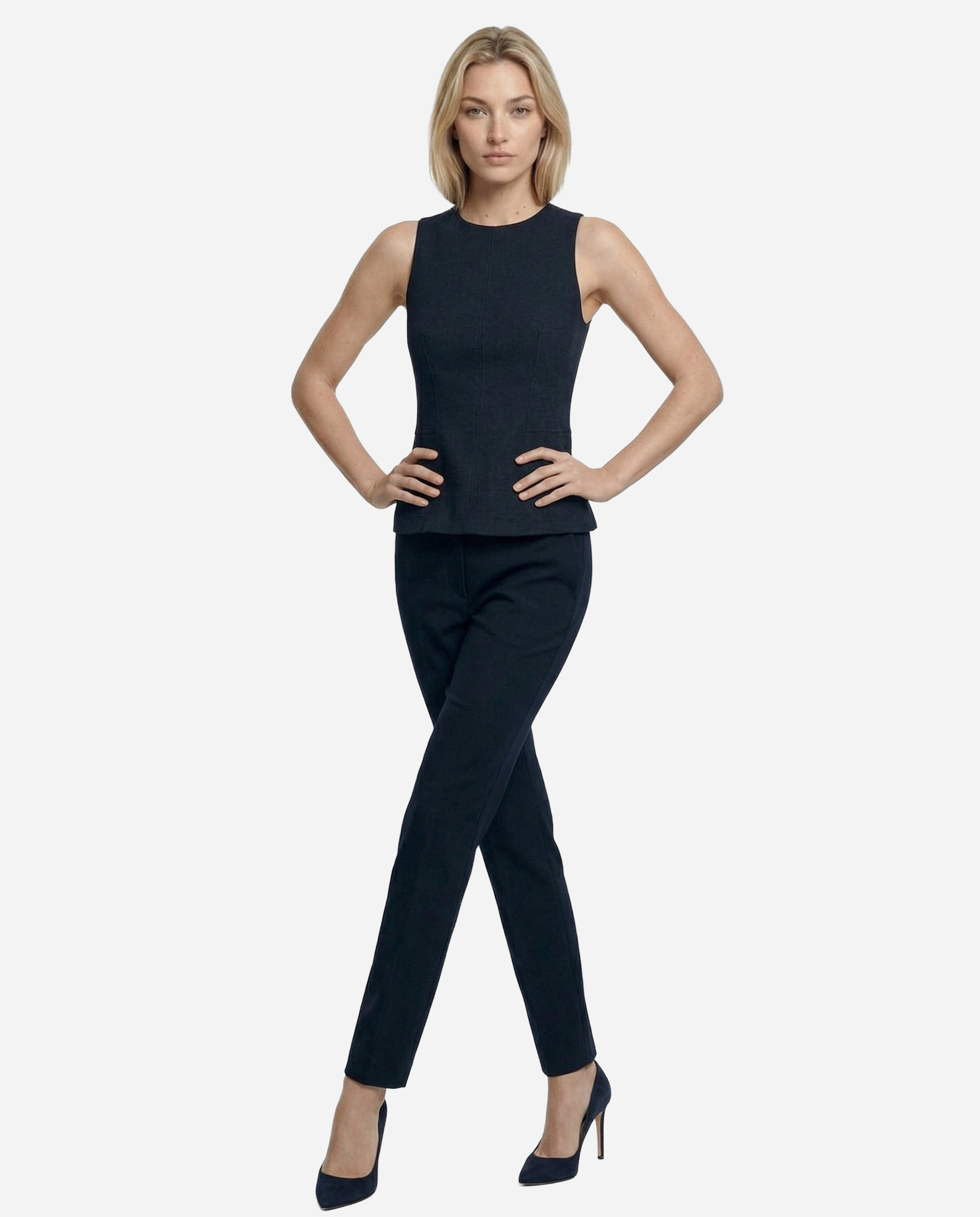 Hands on Hips pose preview — Apiway White Studio