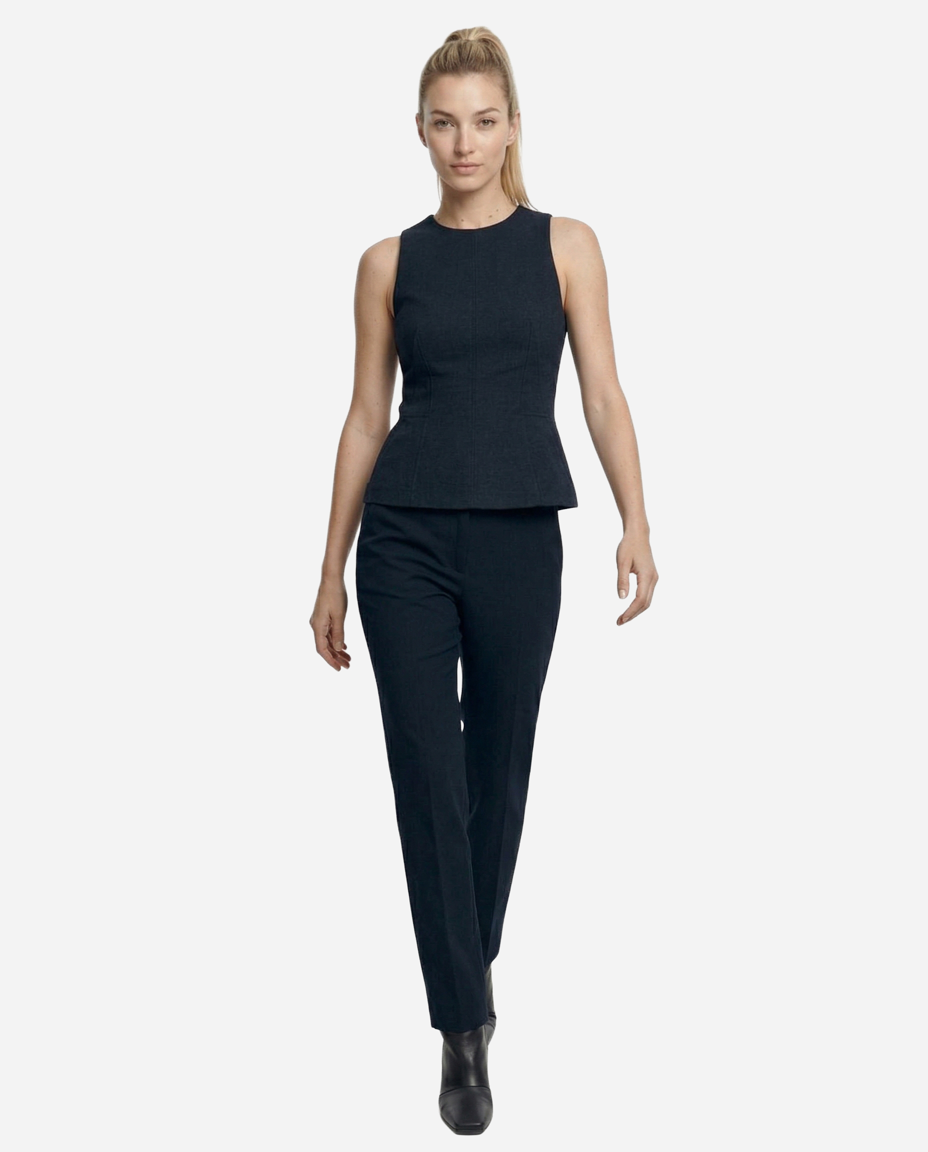 Walking Toward Camera pose preview — Apiway White Studio